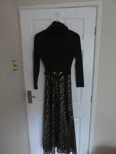 MARJORIE WARD VINTAGE 1970's MAXI DRESS WITH FITTED UNDERSKIRT