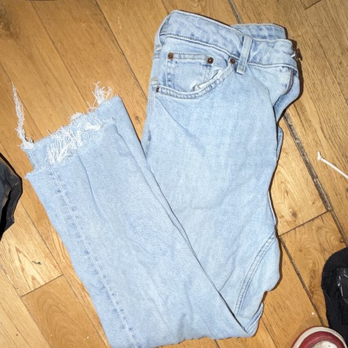 Topshop leigh light wash blue - wash,