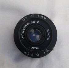 Industar 50mm f3.5 M42 Mount Pancake Prime Vintage Camera Lens USSR