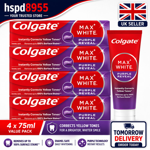 Colgate max white purple - white,