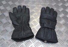 Black Leather Dynamic Waterproof Motorcycle Gloves Size Small Genuine British