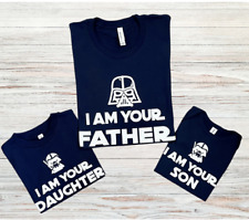 Darth Vader Daddy Dad Son Daughter Mum Mom Fathers Day Matching T Shirt - Single