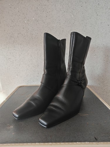 Gabor leather high heel black - leather,