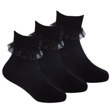 Kids Cotton Lace Socks Girls