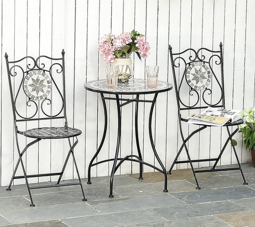 Mosaic bistro set - set, chairs