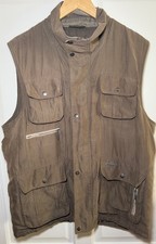 Champion Fishing Utility Vest Jacket Gilet Army Green Multi Pocket Mens Large L