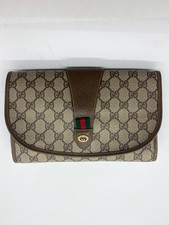 Gucci Vintage GG PVC Sherry Line Clutch bag Authenticity