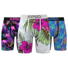 PSD Men's  3 Pack 7" Boxer Briefs - Island Vibes