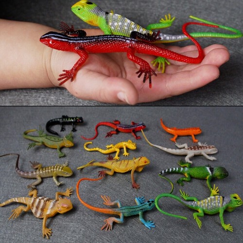 Pcs fake plastic lizard - 12,