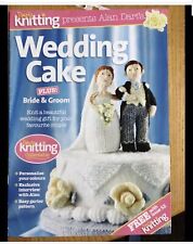 ALAN DARTS WEDDING CAKE + BRIDE & GROOM CAKE TOPPER KNITTING PATTERN BOOKLET 