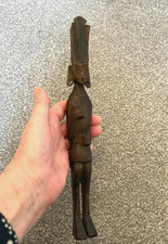 Vintage carved wood African tribal figure ornament