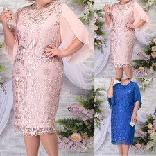 Plus Size Women Lace Floral