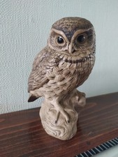 POOLE POTTERY 7.5" in height LITTLE OWL FIGURINE signed B.Linley.Adams