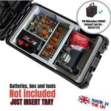 Compact Tool Box Insert trays , For Milwaukee 2723-20 M18 Router Ammo Can  