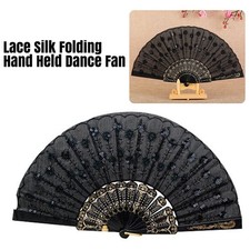 Spanish Lace Silk Folding Hand
