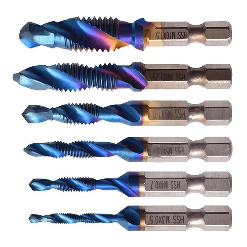 6pcs thread tap drill bits - 6pcs,