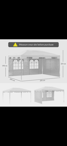 White garden marquee gazebo 2 - white,