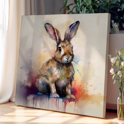 Rabbit gestural art - rabbit,