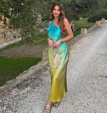 Zara  Asymmetric Tie Dye Satin