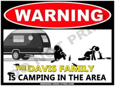 Personalized Camping Sign -
