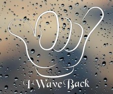 Hang Loose I Wave Back window Van Car Dub sticker Vinyl 6"x5.5"