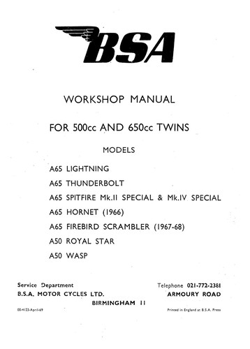 1966 1968 bsa a50 a65 - bsa,