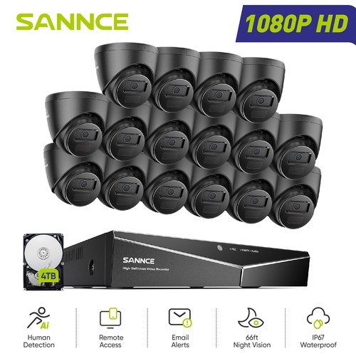 Sannce 8ch 16ch - 2mp, cctv