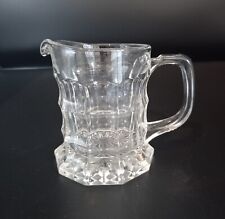 small Jacobean registered design dimpled glass jug 11cm