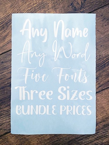 White vinyl labels - white, decals