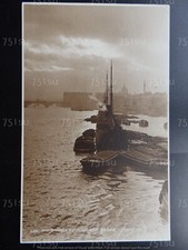 Steam tug and barges, The