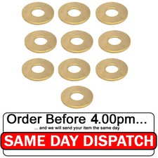 Brass Penny Washers Flat Mudguard DIN9021 (Pack of 10)