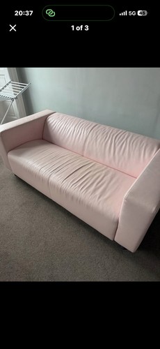 Ikea klippan pink leather - klippan,