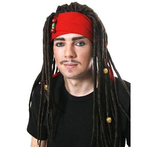 Pirate dreadlocks with bandana - pirate,