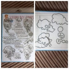 Scrappy Boy Stamps Steampunk Fairies Stamps and coordinating dies