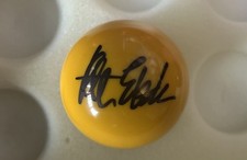 Peter Ebdon Hand Signed Yellow