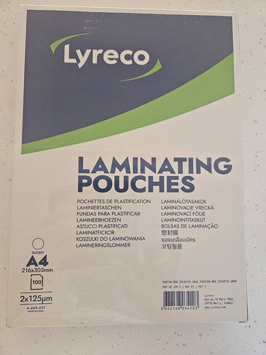 Lyreco laminating pouches - lyreco,