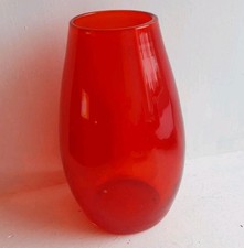 Small Cranberry Red Glass Vase