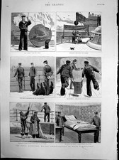 Antique Print Naval Manoeuvres