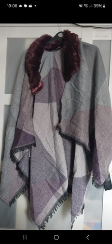 Ladies avon purple fur - purple,