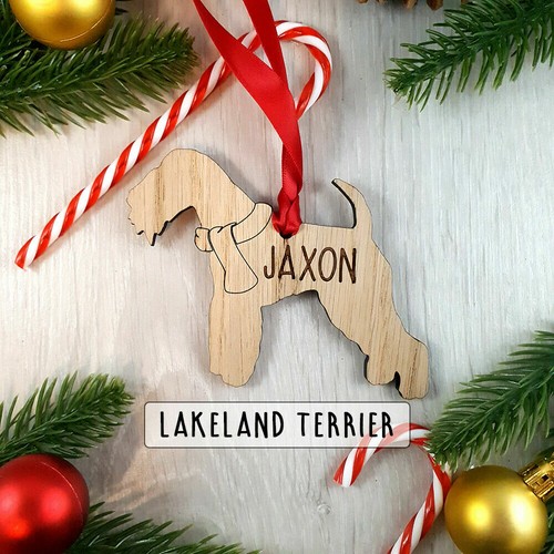 Personalised dog wooden oak - dog,