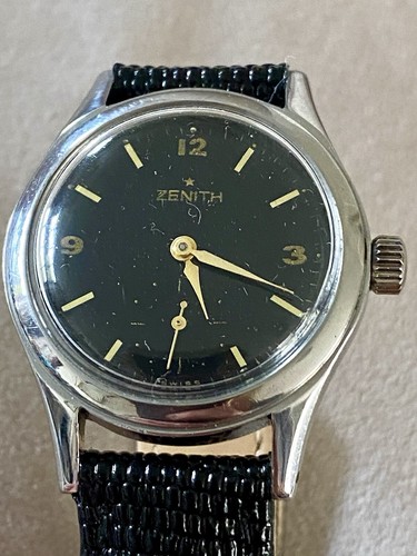Vintage zenith watch black - vintage,