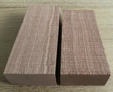 Mahogany Hardwood Timber Offcuts x 2 - *16 x 7 x 3.9cm - Wood DIY Crafts 610h