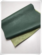 Dark Green Genuine Cowhide