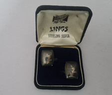 lings sterling silver cufflinks vintage boxed from thailand very nice siam