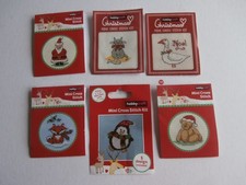 Hobbycraft cross stitch charts patterns x 6 Christmas Penguin Goose Bear Santa
