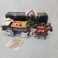 Vintage Cast Iron Horse Drawn