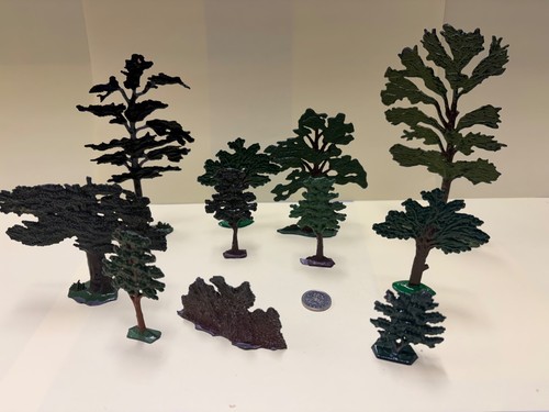 Vintage britains metal trees - vintage,