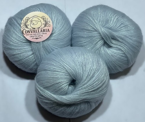 Light grey glitter - grey, yarn