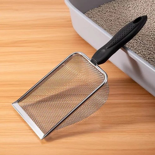 Metal cat litter scooper deep - metal,