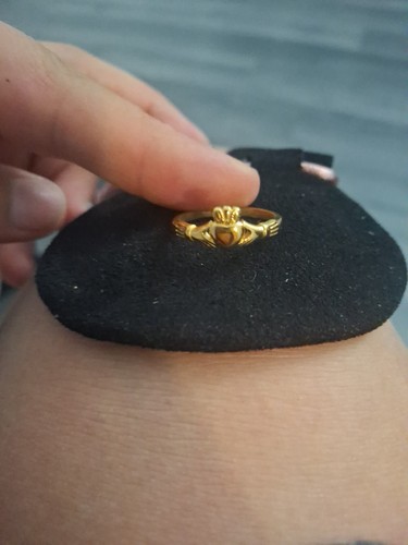 New gold plated claddagh ring - plated,
